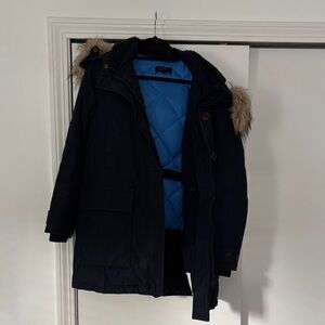 Blue Parka with Blue Lining